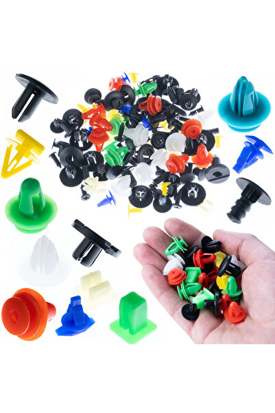 Rosfix Set Nituri Auto Universale 100 Buc | Plastic Durabil 1–4cm Multicolor