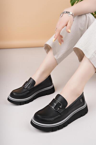 Mammamia HAKİKİ DERİ KADIN LOAFER AYAKKABI