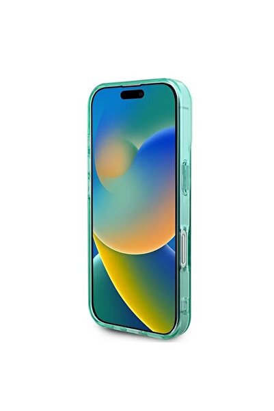 Guess Θήκη για iPhone 16 Plus, IML Rhinestones MagSafe, - Πράσινη