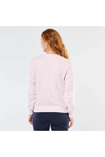 KIABI Printed Crew Neck Sweatshirt PINK