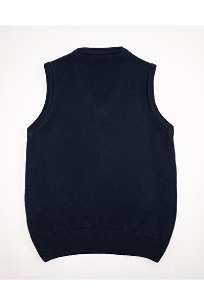 Doctor junior Erkek Çocuk Baklava Desenli Lacivert Okul Süveter