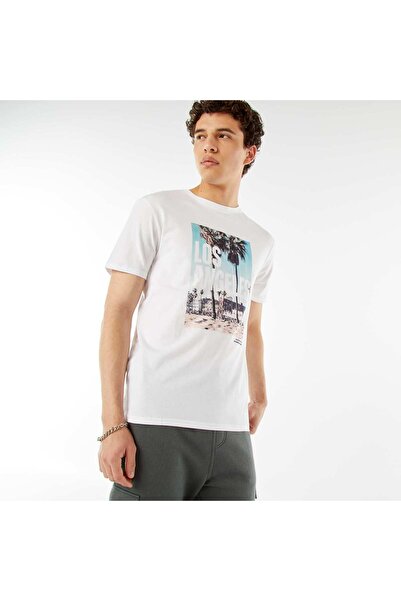 KIABI Printed slogan T-shirt WHITE