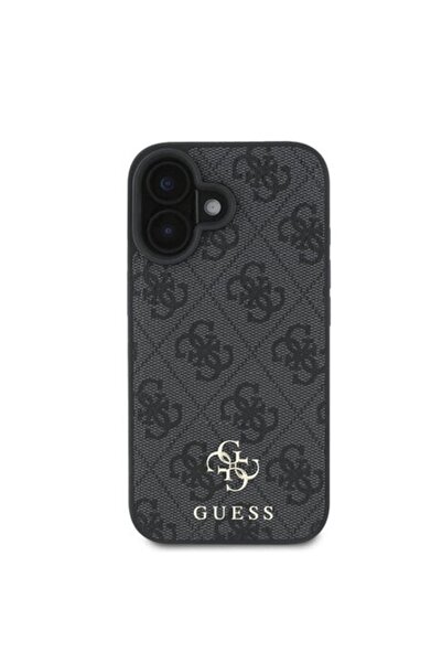 Guess Θήκη για iPhone 16, Σκληρή θήκη 4G Classic MagSafe, Μαύρη