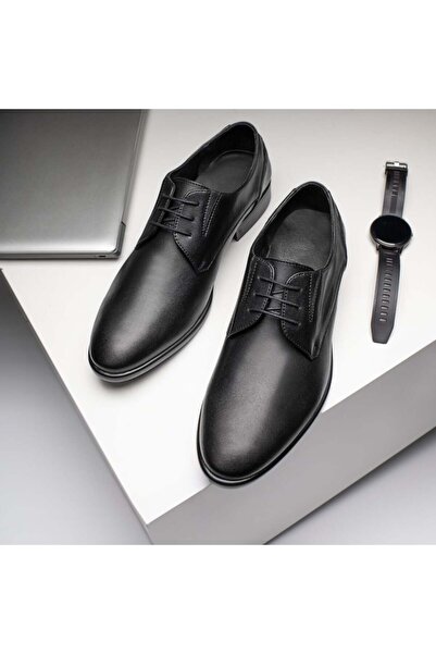 Modlet.ro Men's black elegant shoes in leather MOD11561