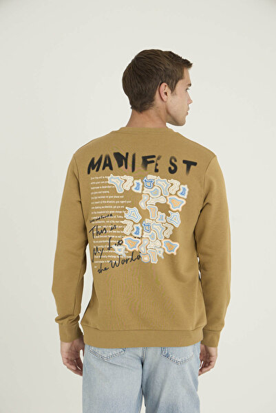 KLY 100% βαμβακερό φούτερ με λαιμόκοψη, μαλακή υφή