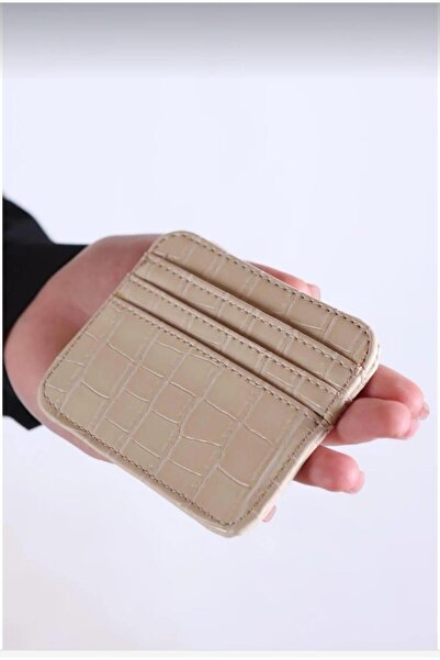 mirakuş Крем'овий блискучий гаманець з ефектом шкіри