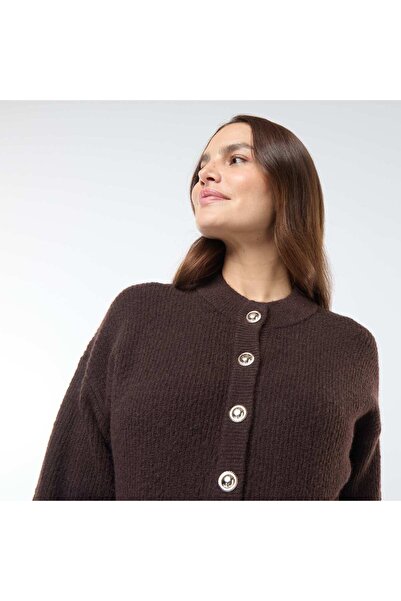 KIABI Nursing sweater with button fastening BROWN