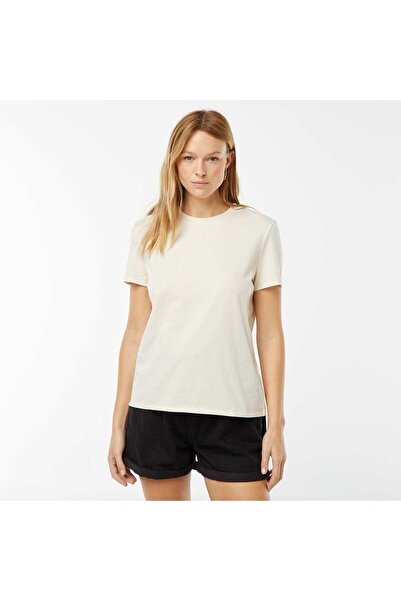 KIABI Short-sleeved jersey T-shirt WHITE