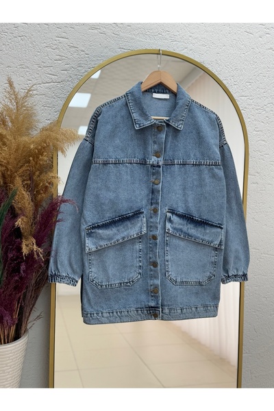 BENAHOLL سترة كابينيا كيبليس كابليد روبالا دينم-LS3322 أزرق فاتح