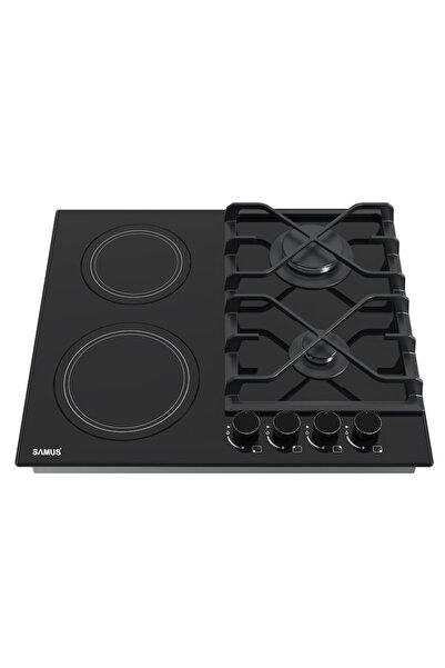 Samus Built-in hob PSVG-622BG1, 2 gas burners, 2 heat-resistant ceramic glass burners