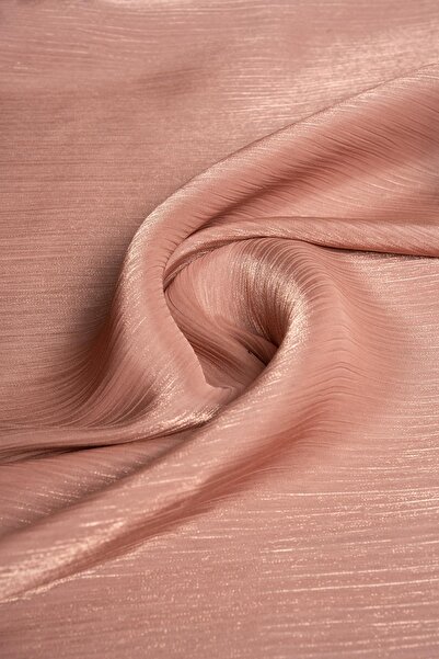 Kumaş Deposu قماش تول منسوج بلون البودرة الداكنة لفساتين السهرة