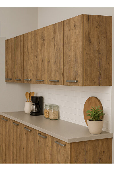 UMGMOBİLYA 210LUK ATLAS ÇAM ÜST MODÜL, MUTFAK DOLABI, ÇOK AMAÇLI DOLAP, KİLER DOLABI