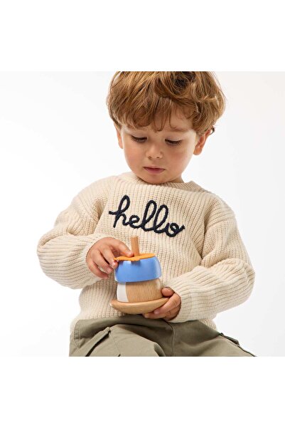 KIABI Knit Sweater WHITE