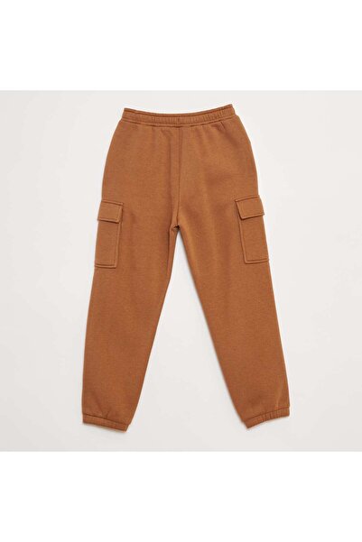 KIABI Multi-pocket sweatshirt fabric joggers BEIGE