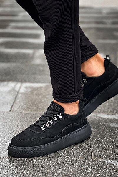 Zerenyus Stamina Premium Men's Casual Shoes Black Suede