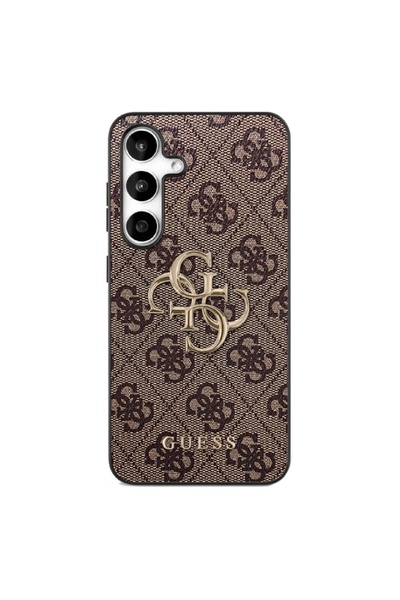 Guess Θήκη για Samsung Galaxy S25 FE, Μεταλλικό λογότυπο 4G, Λεπτή προστασία, Συμβατή, Καφέ