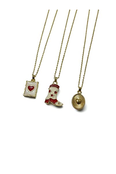 Fiamoss 3'Lü Best Friends Kolye Seti