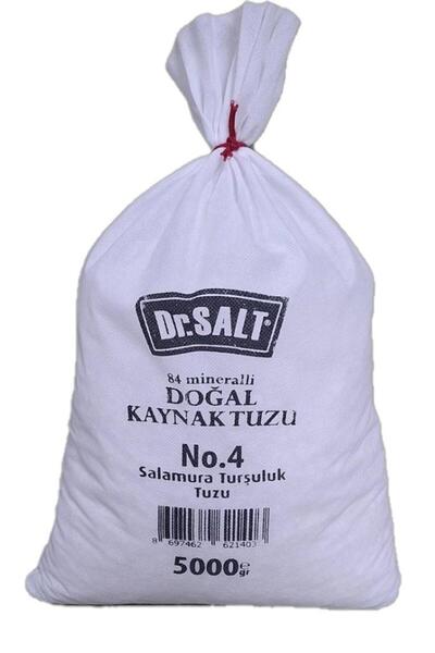 Dr.Salt 84 Mineralli Doğal Kaynak Tuzu Kristal No.4 Bez Paket - 5000 Gr. - 5 Kg.