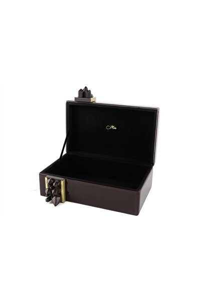 Mikasa Moor Polky Burgundy Glass Covered Box 26X20X15Cm