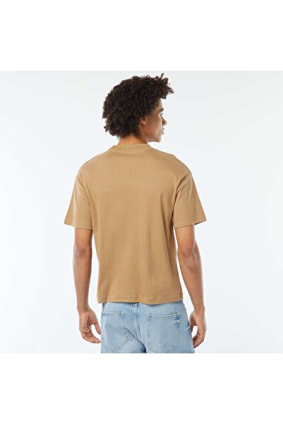 KIABI Round neck cotton T-shirt BEIGE