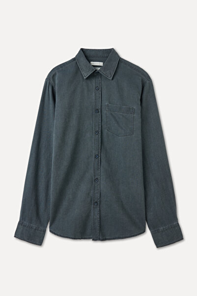 Mudo LİYOSEL KARIŞIMLI REGULAR FIT UZUN KOLLU GÖMLEK