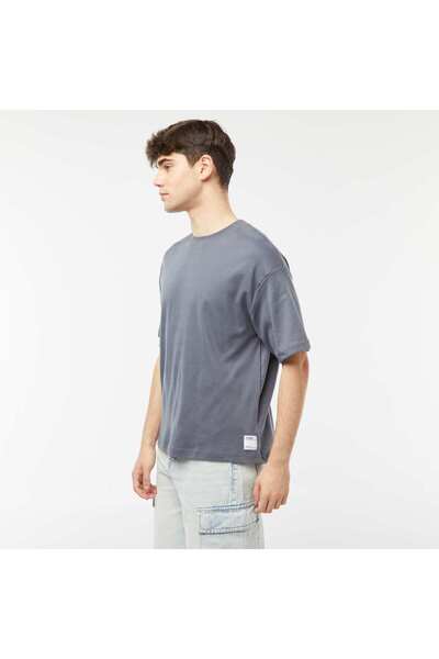 KIABI Oversized T-shirt with label at the hem GREY