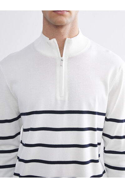 LC Waikiki Ізр Новий сезон Чоловічий трикотажний светр з високим коміром і смужками