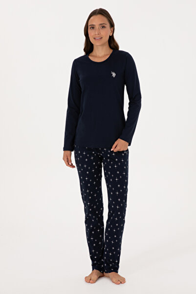 U.S. Polo Assn. Kadın Lacivert Pijama Takımı 50318897-VR033