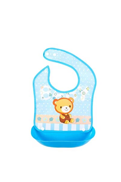 Denn Store Baveta impermeabila cu buzunar colector cu imprimeuri pentru copii 6+ luni