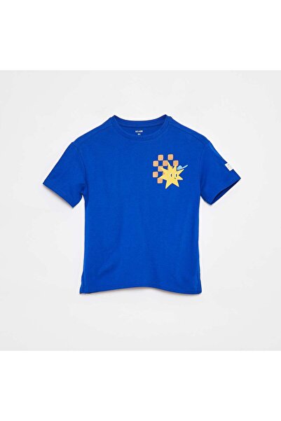 KIABI Loose-fit embellished T-shirt - Grafik Edition BLUE