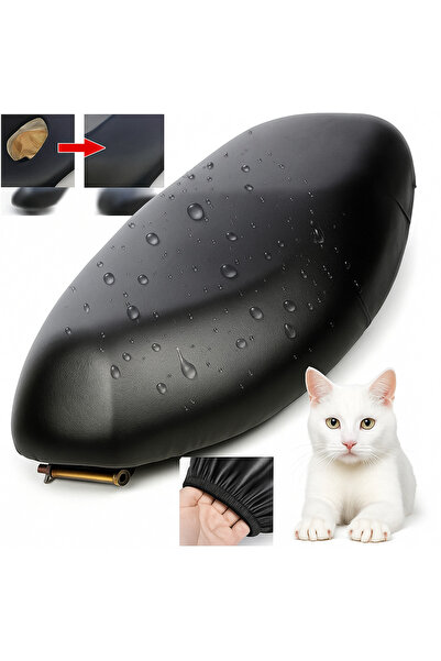 lawrenceshop Husa de scaun din piele pentru motociclete compatibilă cu Cuba T...