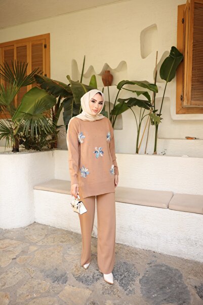 HMZ tesettür çiçek incili takım