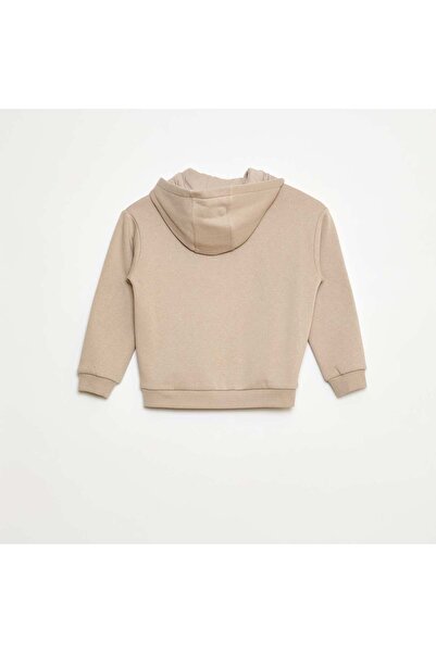 KIABI Skate Print Hoodie BEIGE