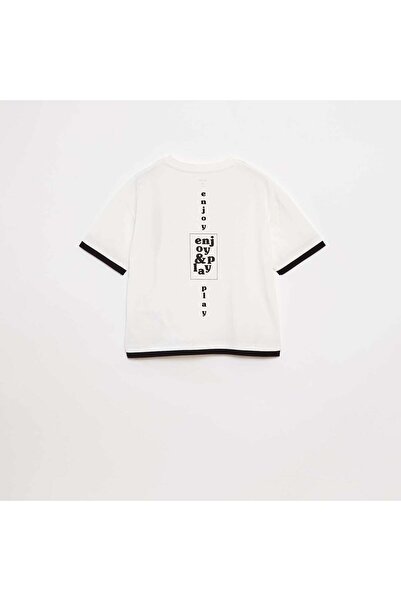 KIABI 2-in-1 effect T-shirt WHITE