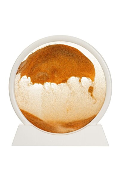 SHOPIENS Clepsidra decorativa 3D cu nisip rosu Shopiens, 17.5 cm