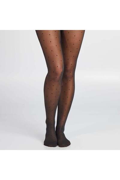 KIABI Dotted tights - 30D black