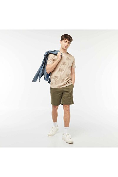 KIABI Palm tree printed T-shirt BEIGE