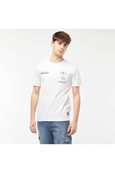 KIABI Printed slogan T-shirt WHITE