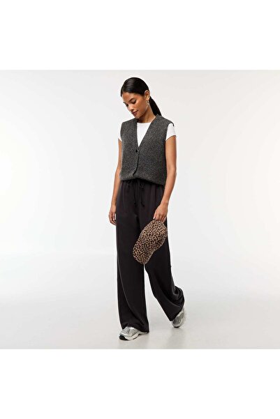 KIABI Lightweight sweatshirt fabric joggers with 2 pockets BLACK