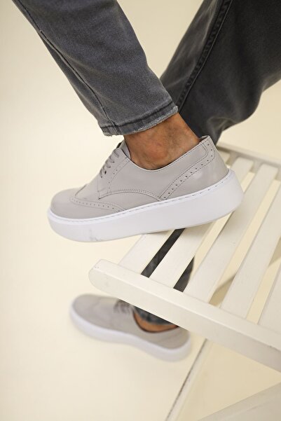 Zerenyus Rugy Premium Men's Daily Casual Shoes Patent Leather Beige