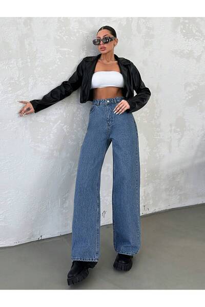 Dema Високі бавовняні штани-палаццо