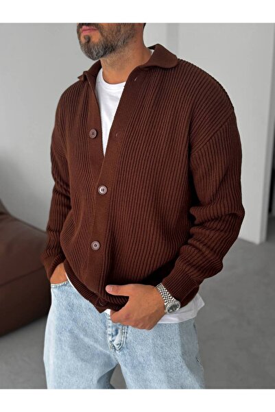 BY İMPALA MODA Buttoned Oversized Knitwear Cardigan