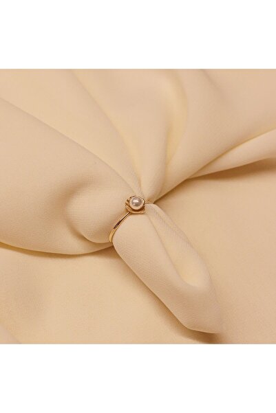 TAHAN MÜCEVHERAT İstiridye İnci Minimal Yüzük-15