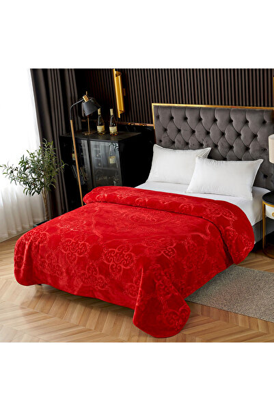 OEM Cocolino Embossed Blanket, 200x240 cm, red, PGU03