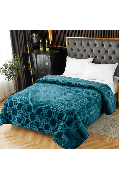 OEM Cocolino Embossed Blanket, 160x210 cm, turquoise, PGU112