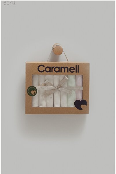 Caramell %100 Pamuk 7 li Ağız Mendili