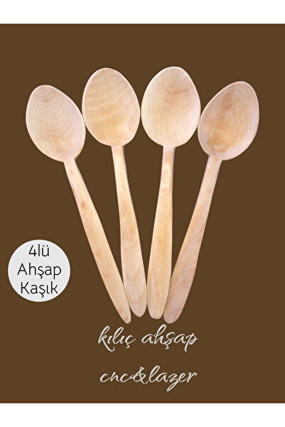kılıç ahşap CNC & LAZER Wooden Spoon - Tablespoon - Cooking Spoon - Wooden Tablespoon