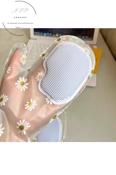 FORSEİ LUCA قفازات غسيل الأطباق العملية المقاومة للماء مع فرشاة داخلية