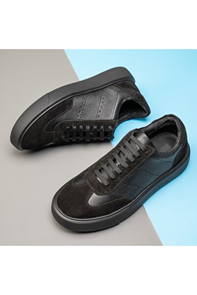 Modlet.ro Pantofi casual din piele neagră pentru bărbați MOD11912