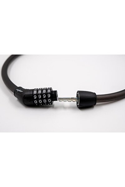 SARİSSA BİSİKLET Κλειδαριά από ατσάλι με κωδικό RAPTOR 4 ψηφίων, με διαστάσεις 3,8x12×80 cm, ανθεκτική και κομψή κλειδαριά ποδηλάτου